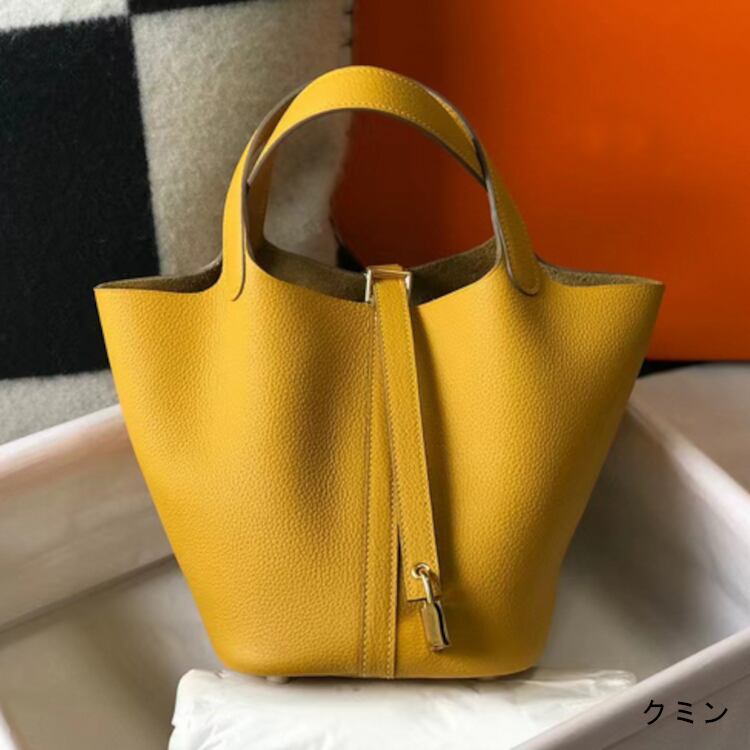 本革キューブバッグ 22cm ネイビー グリーングレー パープル アネモネ ブルーニュイ 上質