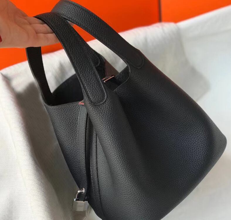 本革キューブバッグ 22cm ネイビー グリーングレー パープル アネモネ ブルーニュイ 上質