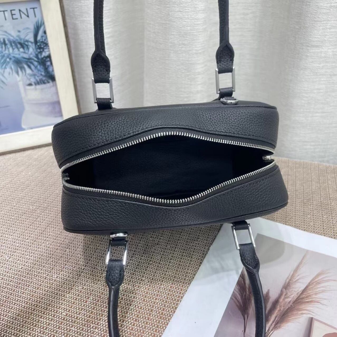 ハンドバッグ 本革レザーバッグ 2wayタイプバック エトゥープ ベージュ レディース