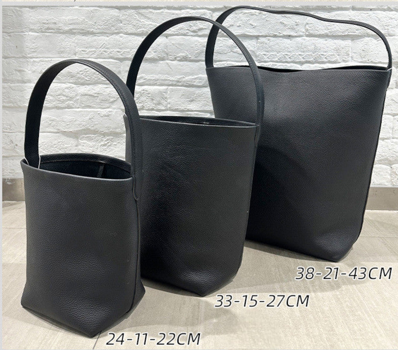 本革トートバッグ 10 12インチ バケツバッグ キューブバッグ 2wayタイプバック ブラック グレー 白 エクリュ