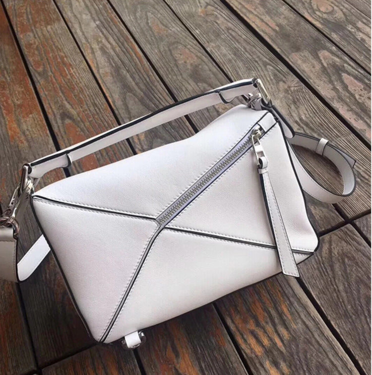 2wayショルダーバッグ スモール 本革 肩掛けポーチ ブラウン グレー レディース