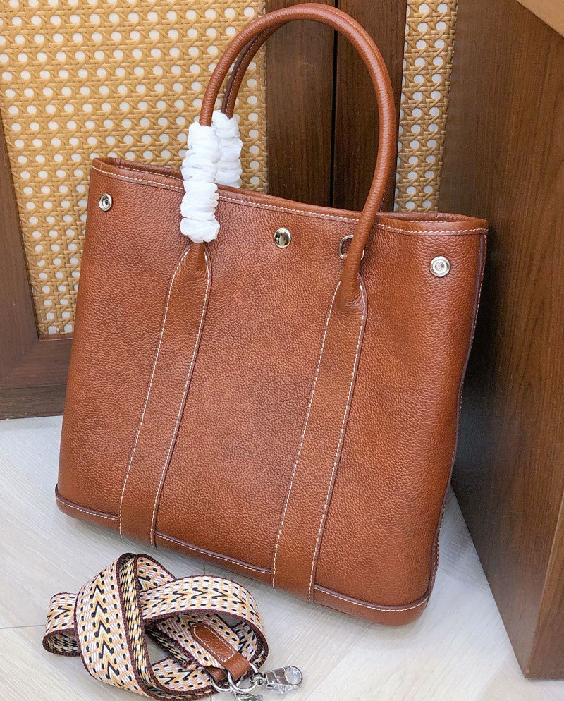 本革2wayトートバッグ ファイル型 プレミア革 茶 緑 ブラウン グリーン 高品質