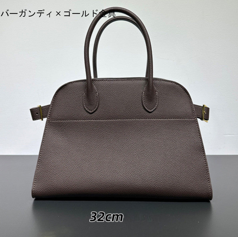 サイドベルト本革トートバッグ 10 12インチ 2wayタイプバック ブラック トープ エクリュ