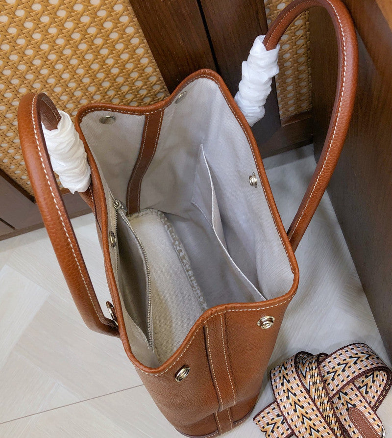 本革2wayトートバッグ ファイル型 プレミア革 茶 緑 ブラウン グリーン 高品質