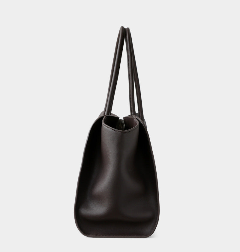 本革トートバッグ 10 12インチ 2wayタイプバック ブラック トープ エクリュ マルゴー風