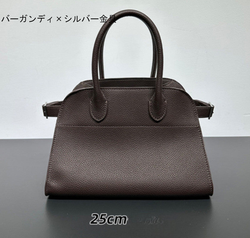 サイドベルト本革トートバッグ 10 12インチ 2wayタイプバック ブラック トープ エクリュ