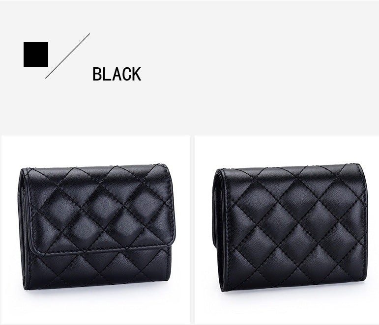 羊革財布 ラムスキン財布 マトラッセ財布 本革二つ折り財布 ファスナー付 黒 ピンク ベージュ ネイビー グレー