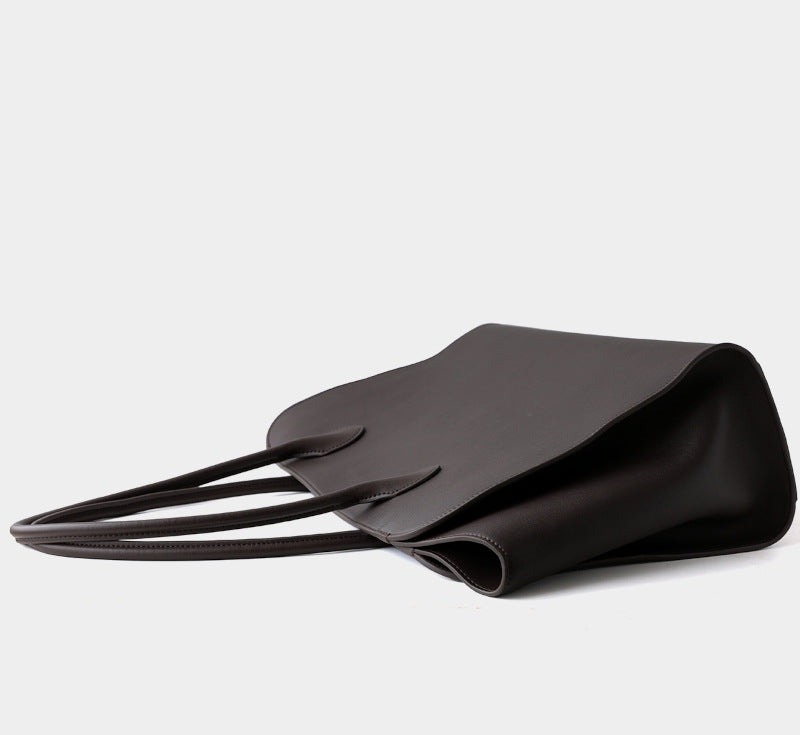 本革トートバッグ 10 12インチ 2wayタイプバック ブラック トープ エクリュ マルゴー風