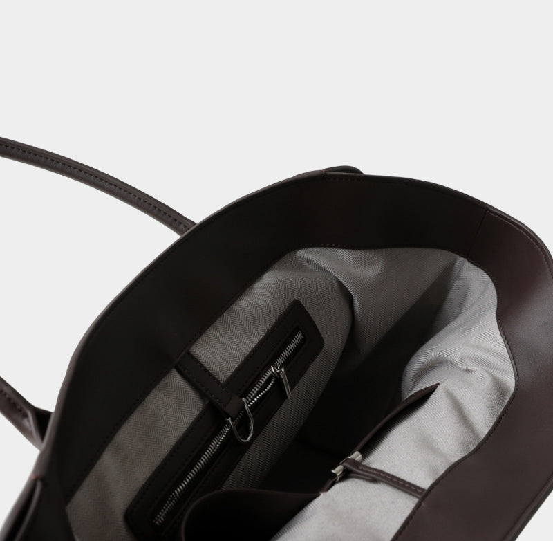 本革トートバッグ 10 12インチ 2wayタイプバック ブラック トープ エクリュ マルゴー風