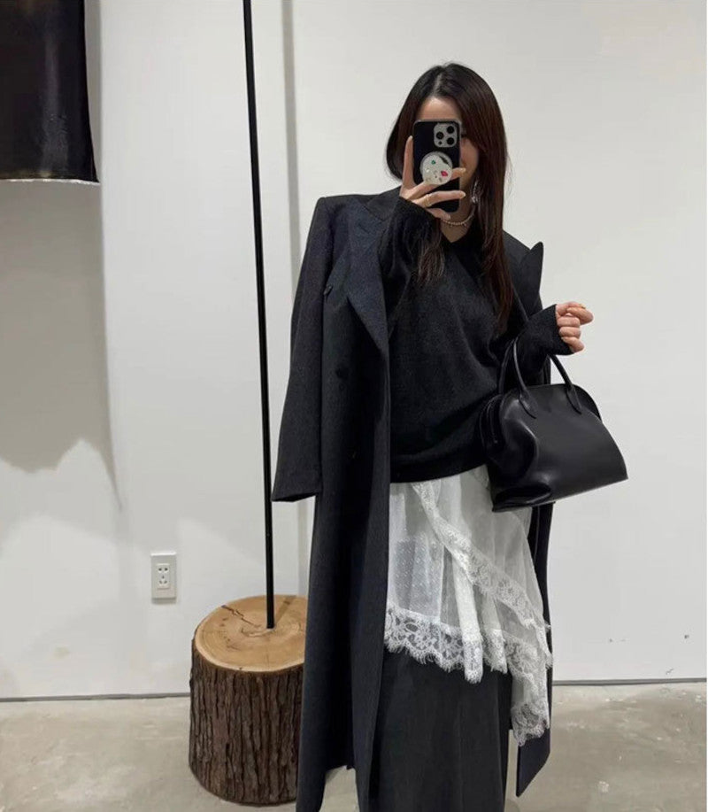 ブガッティバッグ 本革ハンドバッグ スムースレザー ブラック トープ ホワイト