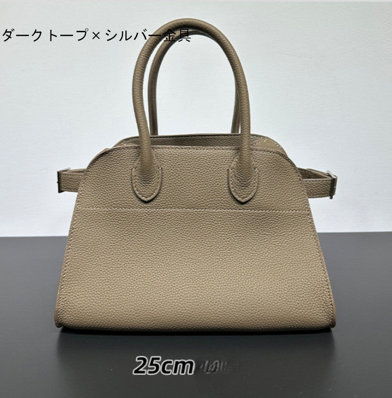 サイドベルト本革トートバッグ 10 12インチ 2wayタイプバック ブラック トープ エクリュ