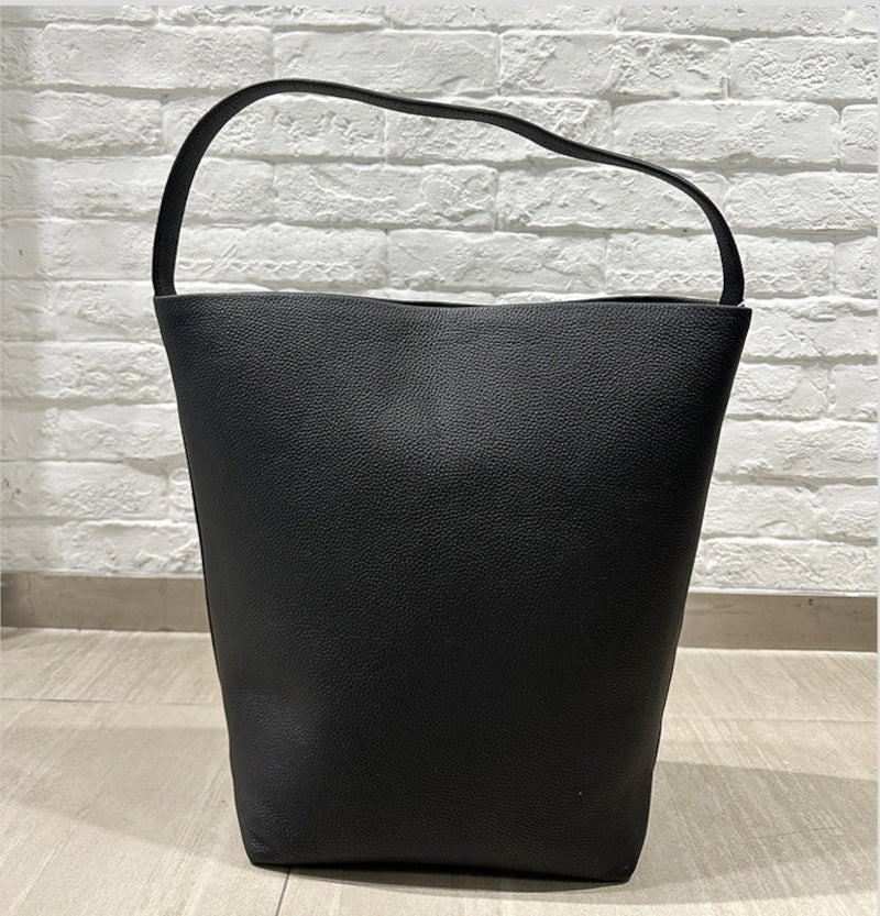 本革トートバッグ 10 12インチ バケツバッグ キューブバッグ 2wayタイプバック ブラック グレー 白 エクリュ