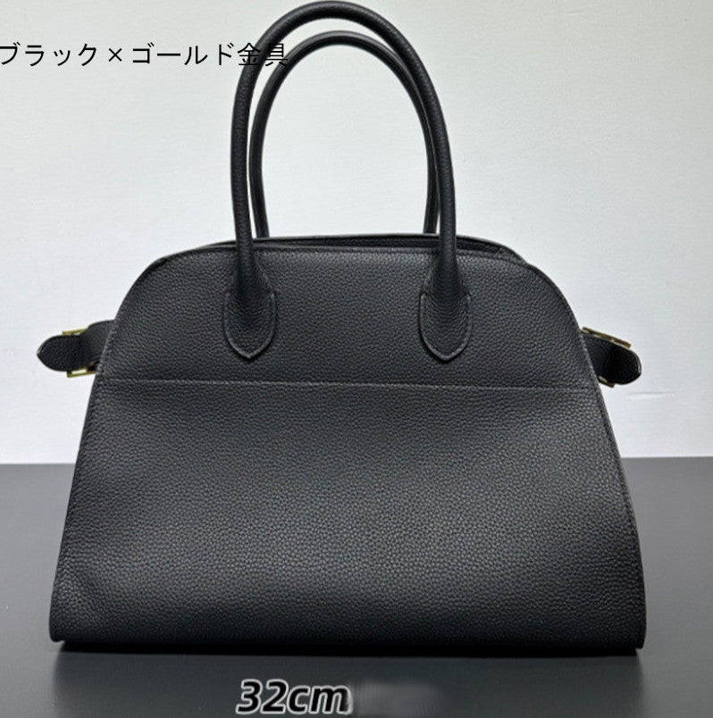 サイドベルト本革トートバッグ 10 12インチ 2wayタイプバック ブラック トープ エクリュ