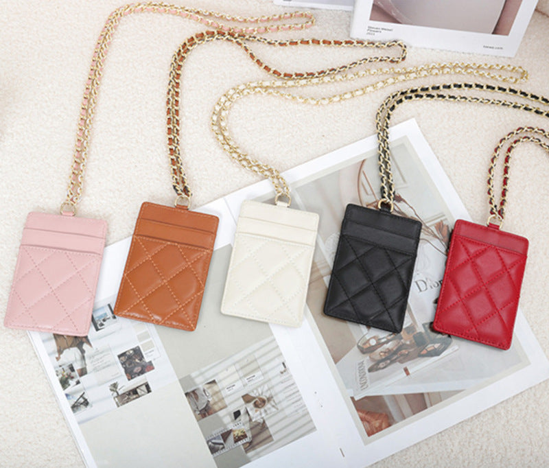 本革カードケース ラムスキンカードケース マトラッセ 本革IDホルダー 黒 ピンク ベージュ