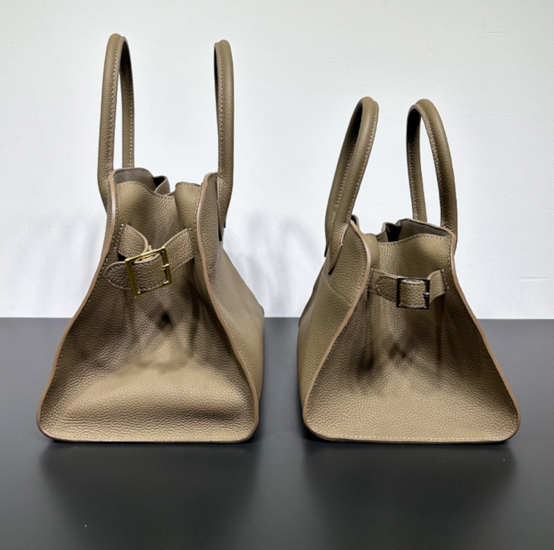 サイドベルト本革トートバッグ 10 12インチ 2wayタイプバック ブラック トープ エクリュ