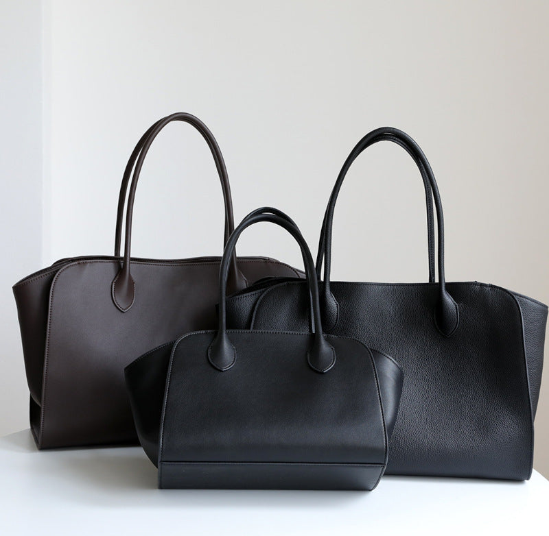 マルゴー風バッグ マルロー風 10 12 15インチ 本革レザー トートバッグ