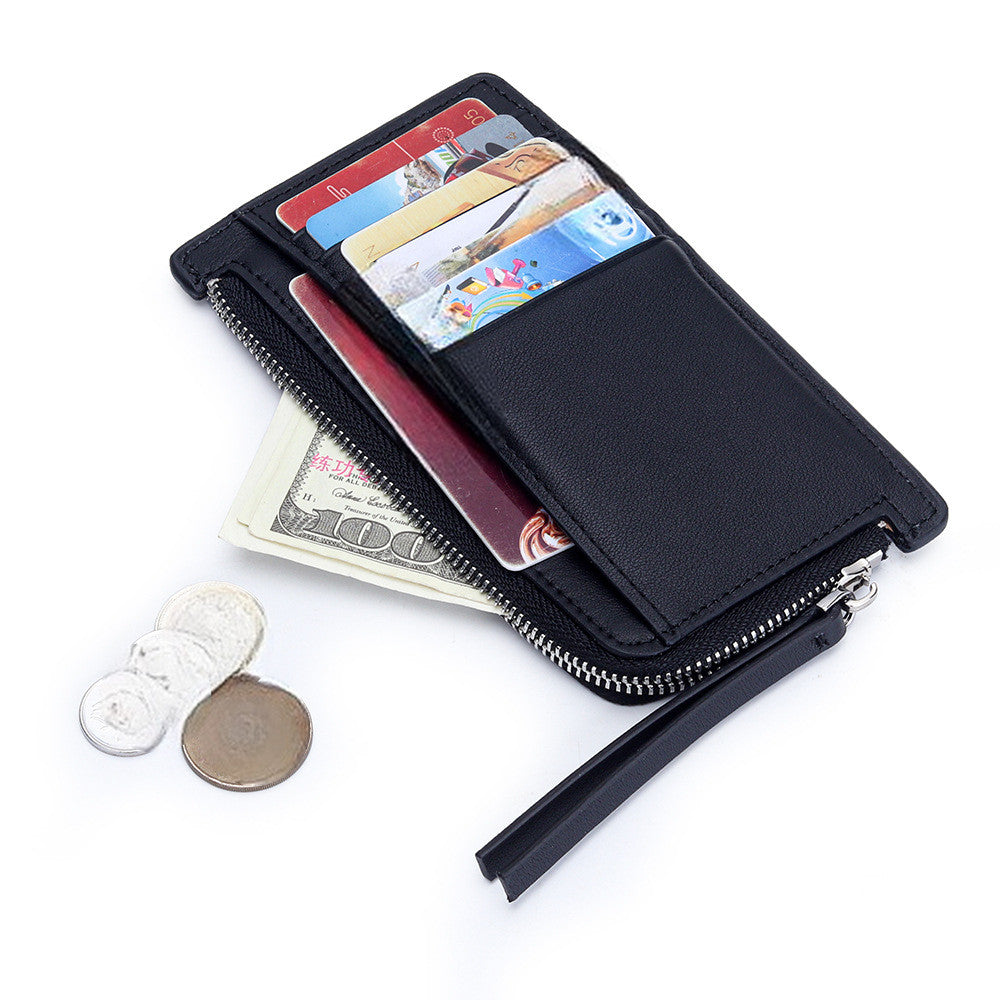 薄型財布 ラウンドファスナー レディース 本革二つ折り財布 本革コインケース 黒 ピンク グレー ブルー