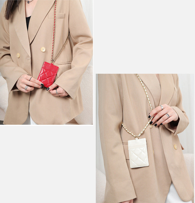 本革カードケース ラムスキンカードケース マトラッセ 本革IDホルダー 黒 ピンク ベージュ