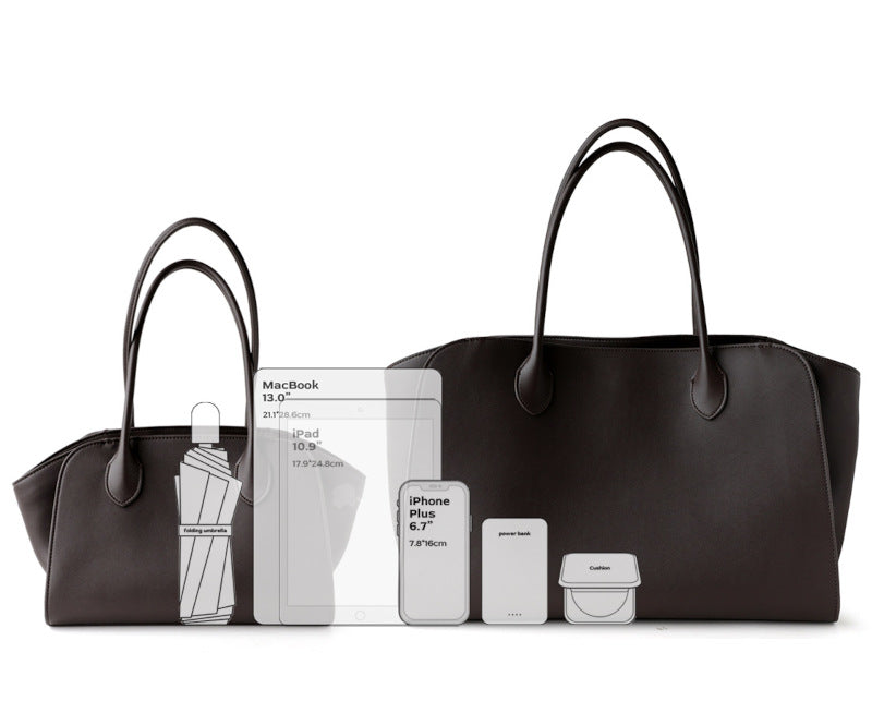 マルゴー風バッグ マルロー風 10 12 15インチ 本革レザー トートバッグ