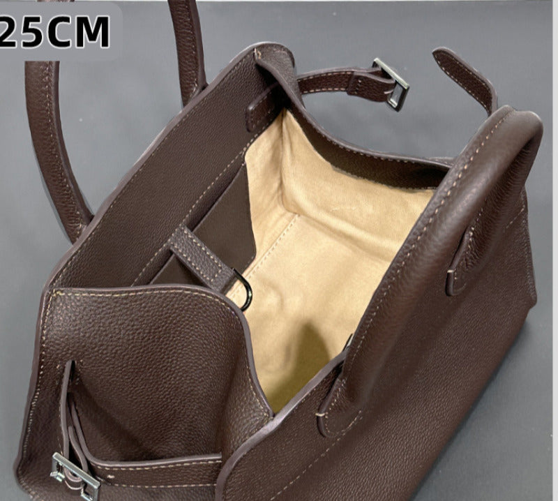 サイドベルト本革トートバッグ 10 12インチ 2wayタイプバック ブラック トープ エクリュ