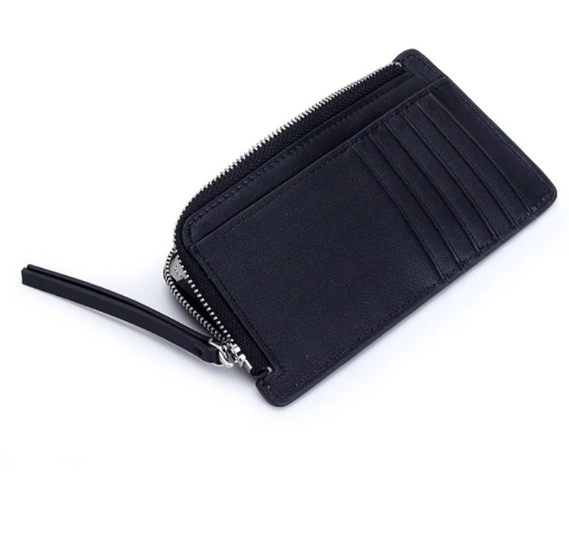 薄型財布 ラウンドファスナー レディース 本革二つ折り財布 本革コインケース 黒 ピンク グレー ブルー