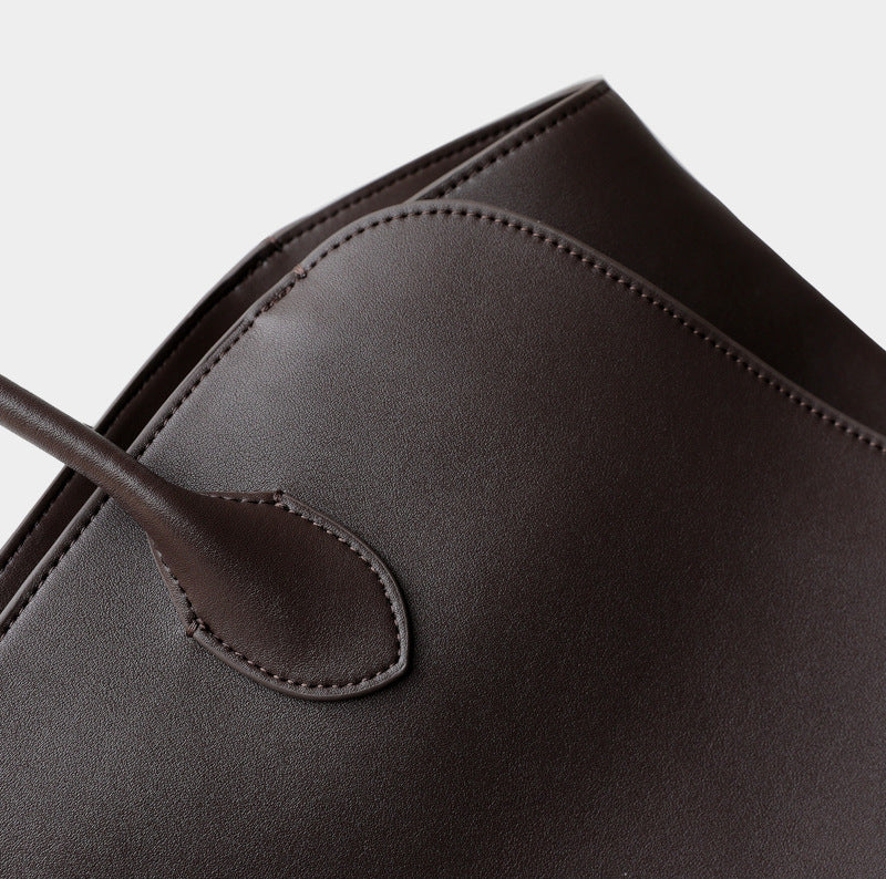 本革トートバッグ 10 12インチ 2wayタイプバック ブラック トープ エクリュ マルゴー風