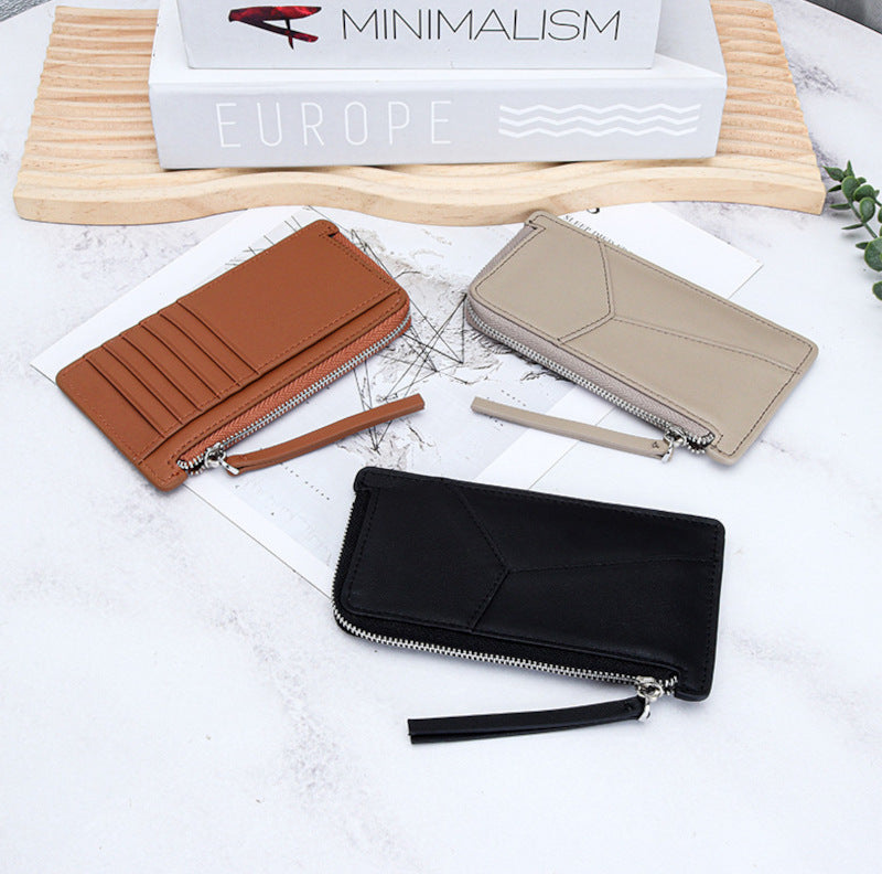 薄型財布 ラウンドファスナー レディース 本革二つ折り財布 本革コインケース 黒 ピンク グレー ブルー