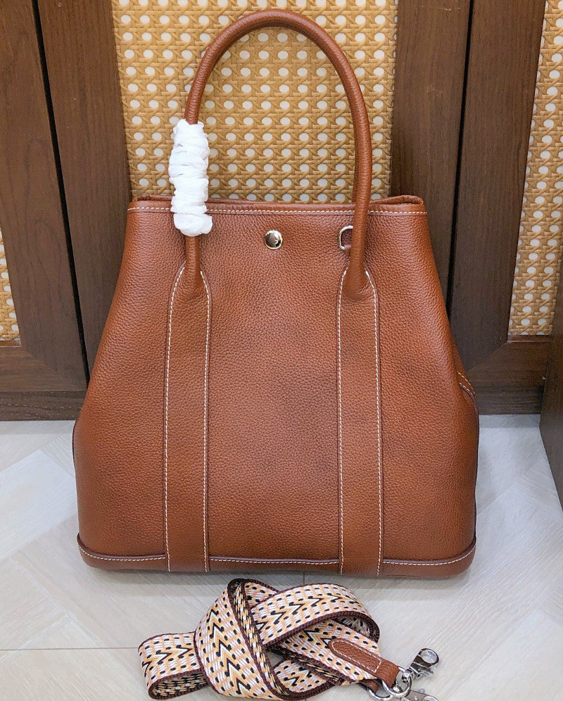 本革2wayトートバッグ ファイル型 プレミア革 茶 緑 ブラウン グリーン 高品質