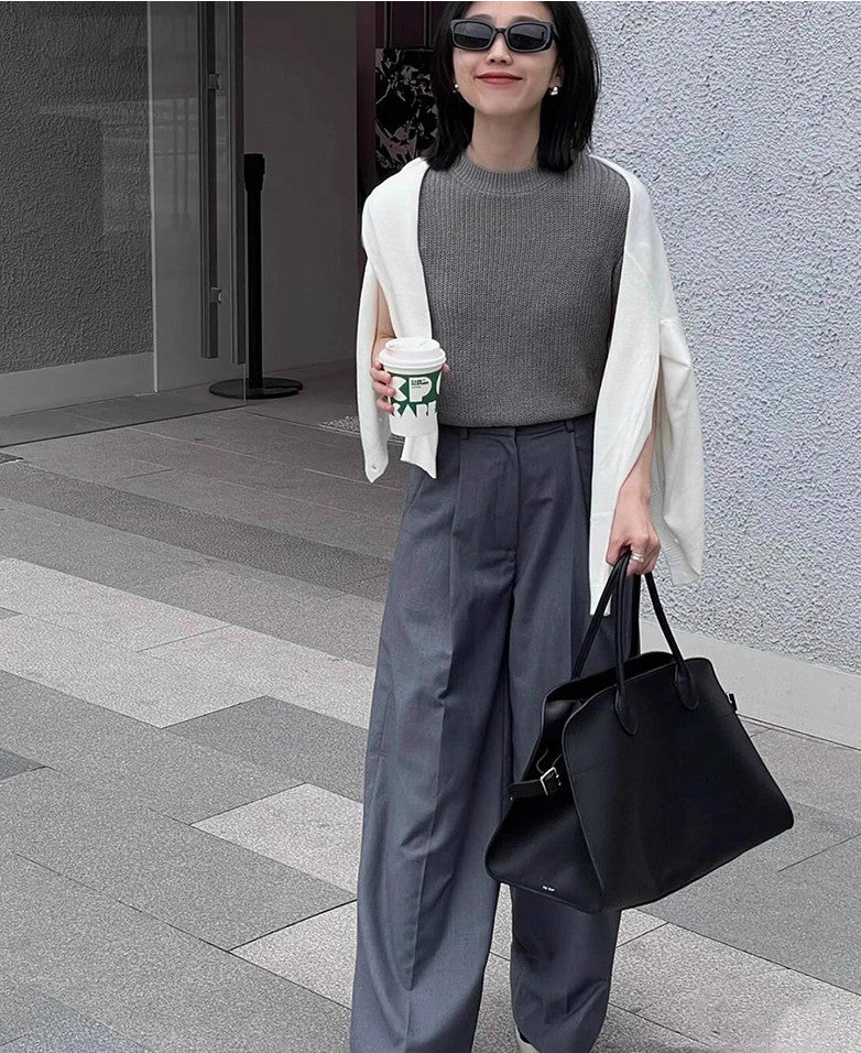 サイドベルト本革トートバッグ 10 12インチ ソフトレザー 2wayタイプバック ブラック トープ エクリュ